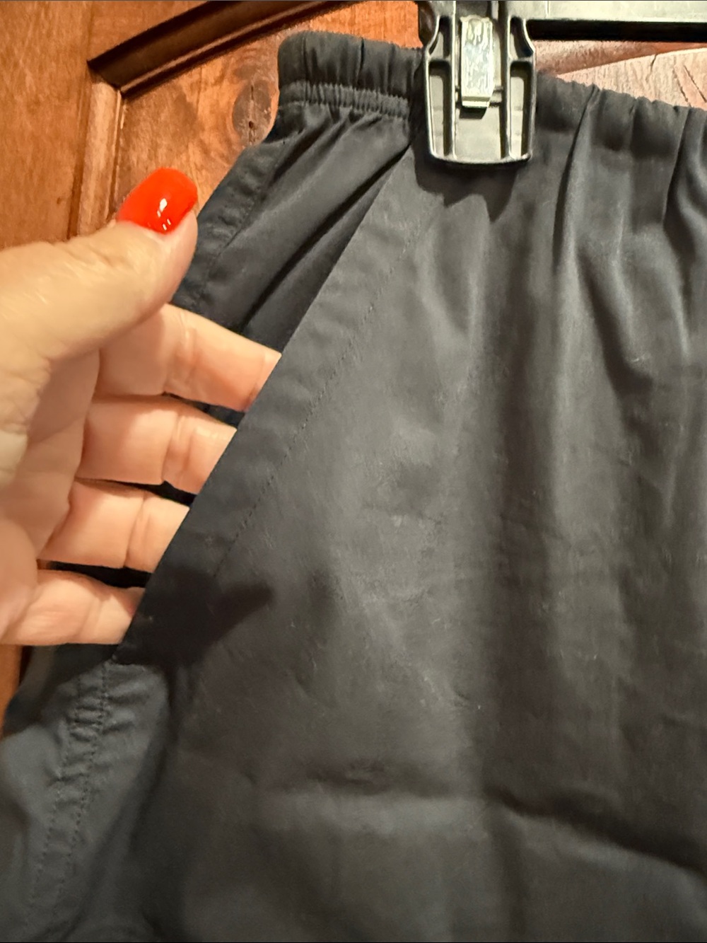 Relaxed Drawstring Shorts - Black - Picture 3 of 6